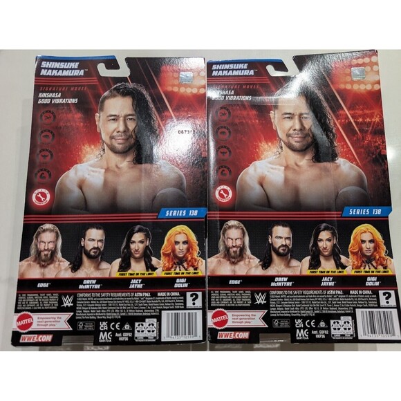 WWE Shinsuke Nakamura Lot Of 2- Series 138 Reg Black + Chase Variant White Pants - Picture 2 of 4